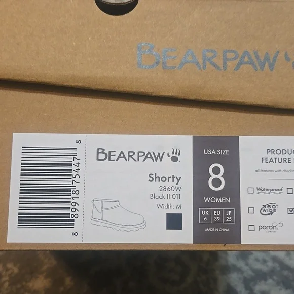 BearPaw Black Suede Slip-On Ankle Boots - Picture 3 of 4